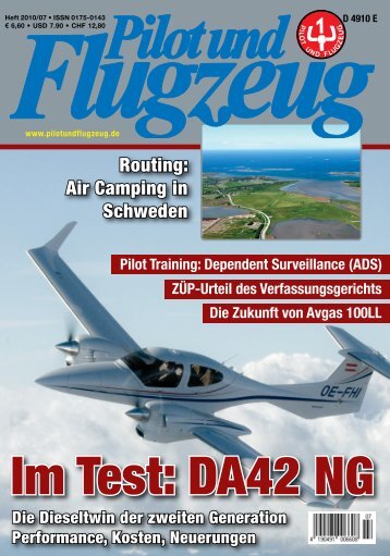 Im Test: DA42 NG - Pilot und Flugzeug