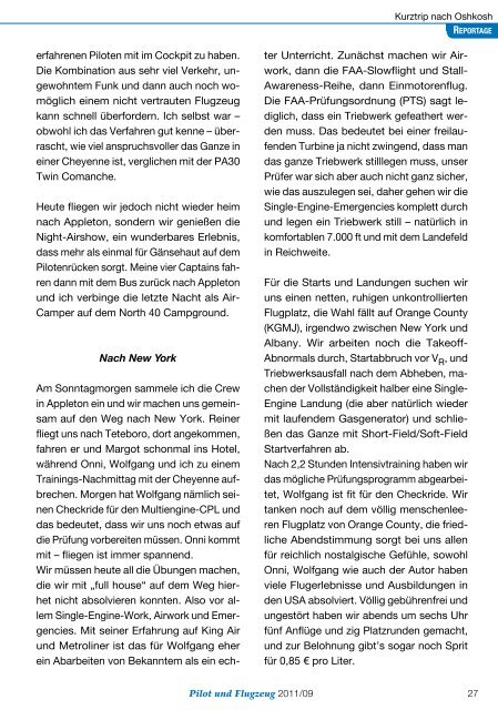 Pilot und Flugzeug Ausgabe 2011/09