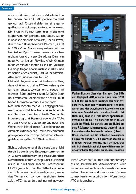 Pilot und Flugzeug Ausgabe 2011/09