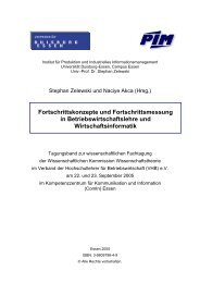 Fortschrittskonzepte und Fortschrittsmessung in ...