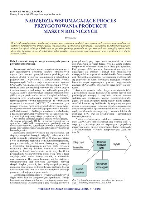 narzÄdzia wspomagajÂ¥ce proces przygotowania produkcji maszyn ...