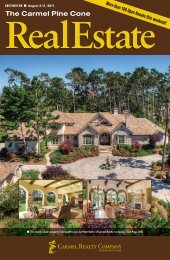 To download the August 5, 2011, Real Estate - The Carmel Pine Cone