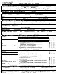 HIV/AIDS Pediatric Case Report Form - Pinellas County Health ...