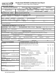 HIV/AIDS Adult Case Report Form - Pinellas County Health ...