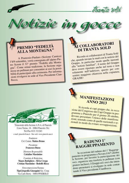 Giugno 2012 - ANA Sezione di Pinerolo - Associazione Nazionale ...