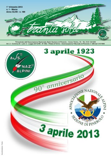 Marzo 2013 - ANA Sezione di Pinerolo - Associazione Nazionale ...