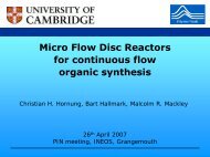 Microflow Disc Reactors