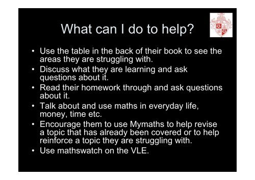 Year 7 Maths Presentation