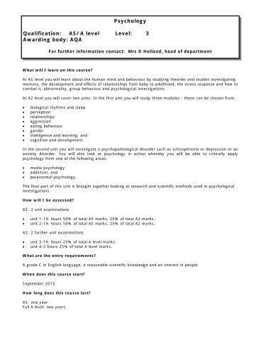 Aqa a2 biology coursework