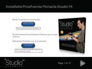 Installatie Proefversie Pinnacle Studio 14