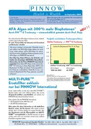 Ersatzfilter exklusiv nur bei PINNOW International