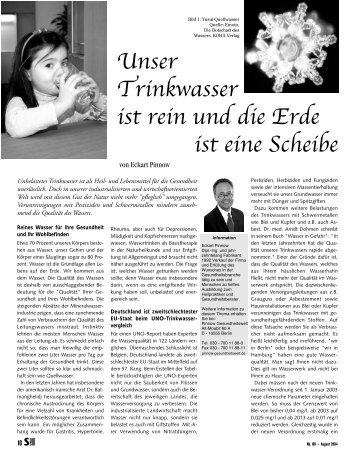 Artikel zum Download (PDF/150kb) - Pinnow GesundheitsWelt GmbH