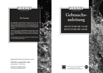 Gebrauchsanleitung MULTI-PURE MP-750SB+1200EL(PDF 365kb)