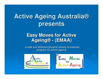 Easy Moves for Active Ageing - Falls Prevention in SA