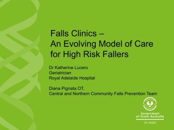 Falls Clinics - Falls Prevention in SA
