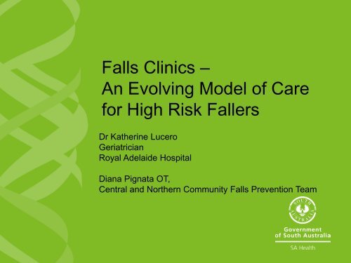 Falls Clinics - Falls Prevention in SA