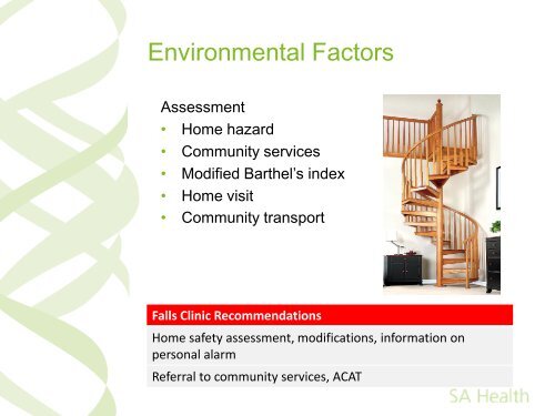 Falls Clinics - Falls Prevention in SA