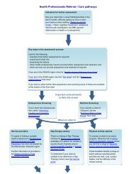 Health Professionals Referral / Care pathways - Falls Prevention in SA