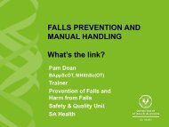 SA Health PowerPoint Template - Green - Falls Prevention in SA