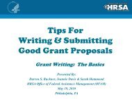 Tips For Writing & Submitting Good Grant Proposals - HRSA