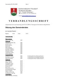 Gemeinderatsprotokoll 05.03.2009 (111 KB) - .PDF - Pinsdorf