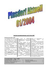 Pinsdorf Aktuell 1/2004 (0 bytes) - Pinsdorf - Land OberÃ¶sterreich