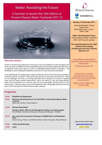 Water: Revisiting the Future - Pinsent Masons