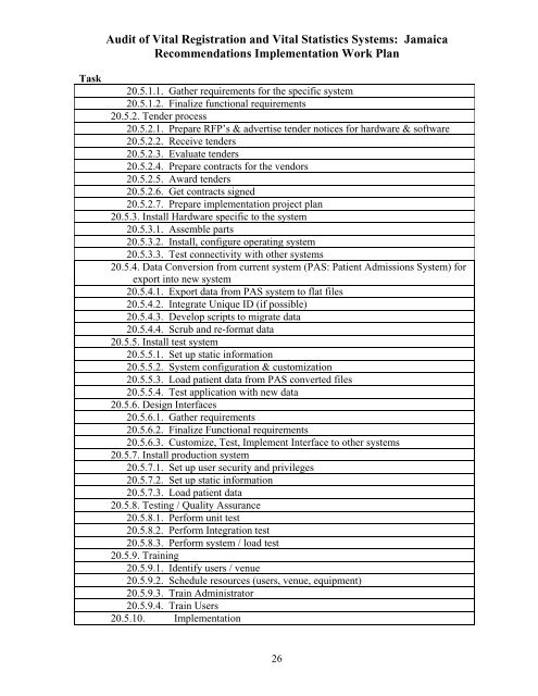 Vital Statistics Commission of Jamaica - Planning Institute of Jamaica