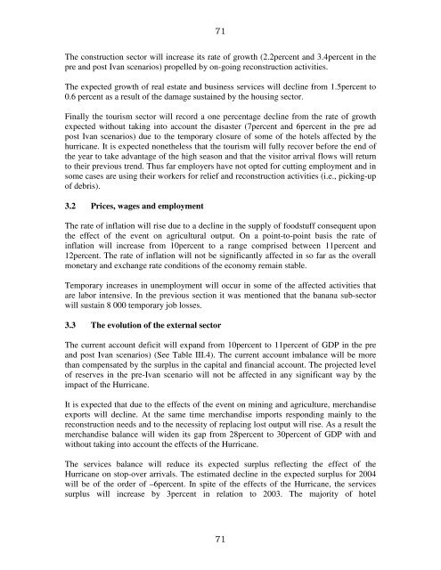 Jamaica: Macro-Socio-Economic and Environmental Assessment of ...