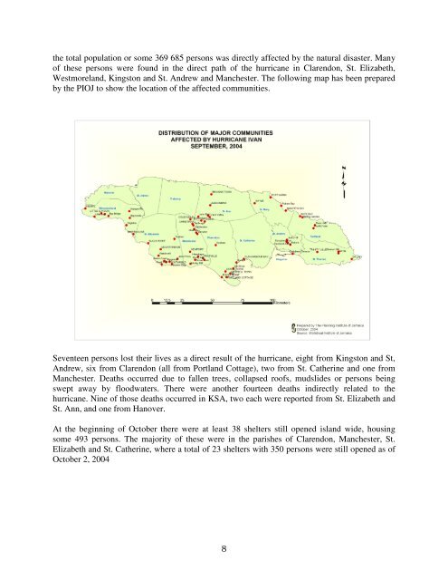 Jamaica: Macro-Socio-Economic and Environmental Assessment of ...