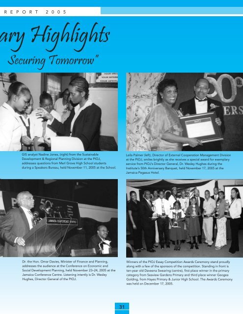 PIOJ Annual Report 2005 - Planning Institute of Jamaica