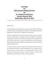 Greetings For NGO Capacity Building Seminar By Dr. Gladstone ...