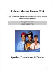 Labour Market Forum 2010 - Planning Institute of Jamaica