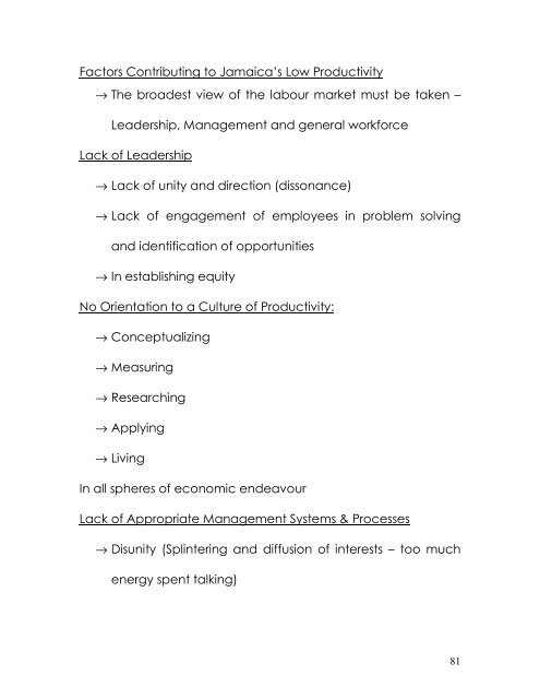 Labour Market Forum 2010 - Planning Institute of Jamaica