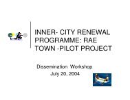 inner- city renewal programme: rae town -pilot project - Planning ...