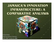 Jamaica's Innovation Infrastructure - Planning Institute of Jamaica