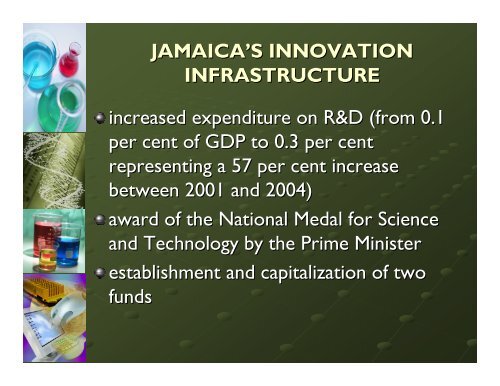 Jamaica's Innovation Infrastructure - Planning Institute of Jamaica