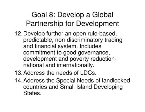 Millennium Development Goals - Planning Institute of Jamaica