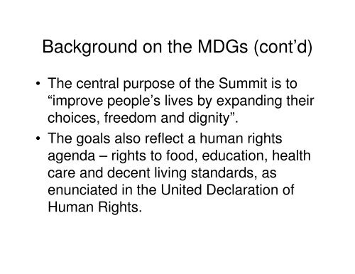 Millennium Development Goals - Planning Institute of Jamaica