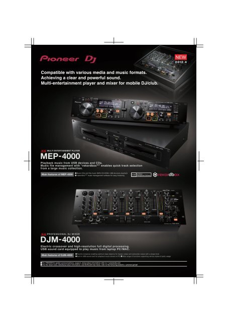 DJM-4000 MEP-4000 - Pioneer