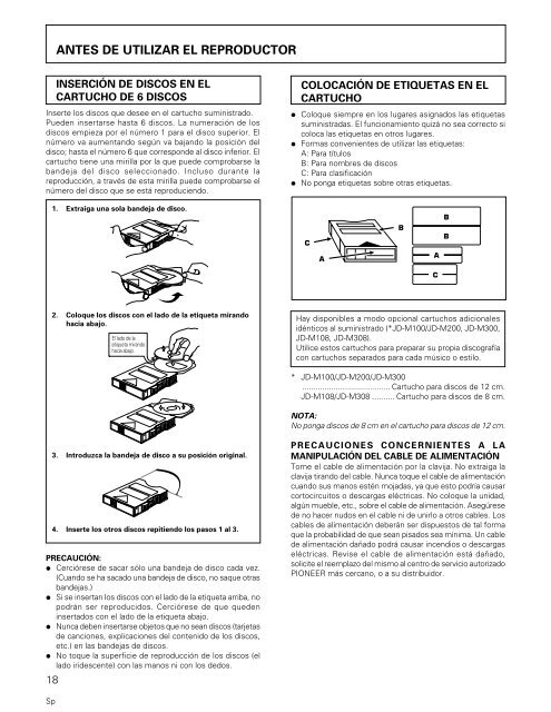 Operating Instructions Manual de instrucciones - Pioneer