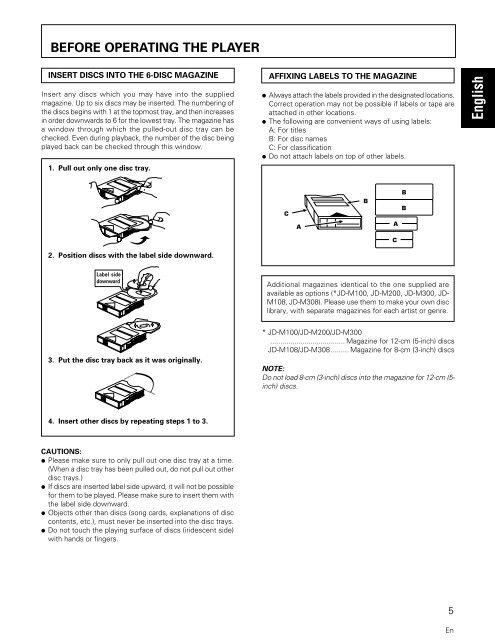 Operating Instructions Manual de instrucciones - Pioneer