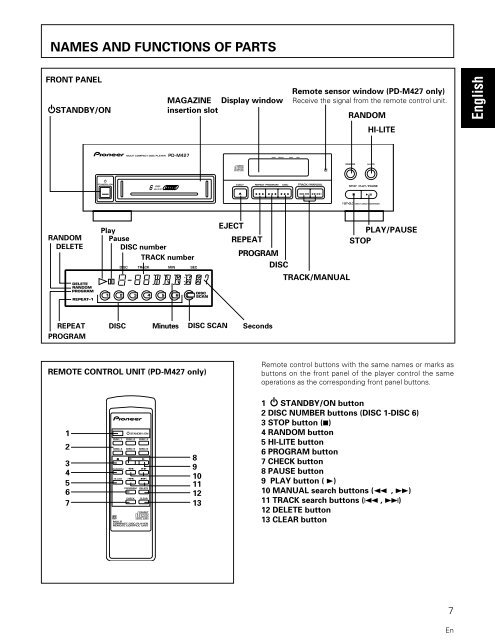 Operating Instructions Manual de instrucciones - Pioneer