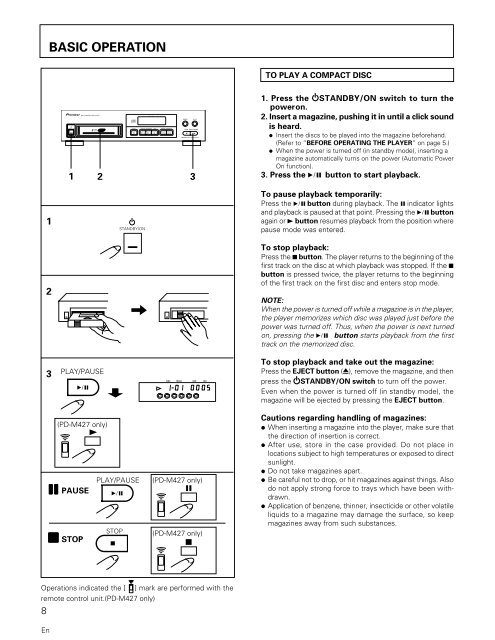 Operating Instructions Manual de instrucciones - Pioneer