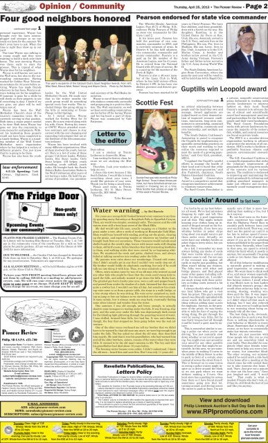 Grindstone News - Pioneer Review