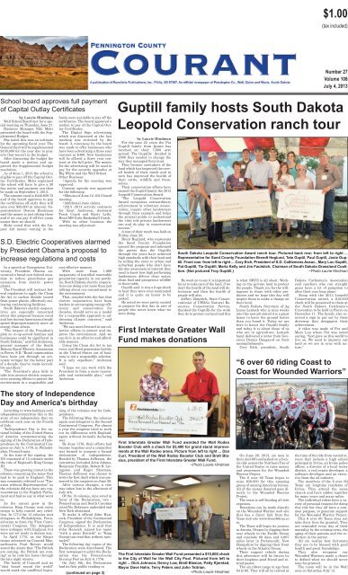 Guptill family hosts South Dakota Leopold