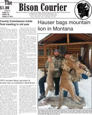 Hauser bags mountain lion in Montana - Pioneer Review