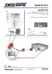 CA-R-PI.011 AUDI/VW - Pioneer