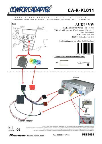CA-R-PI.011 AUDI / VW - Pioneer