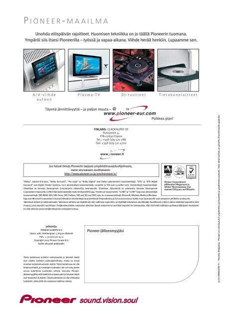 Home Entertainment Guide 03 - 04 part 2 - Pioneer